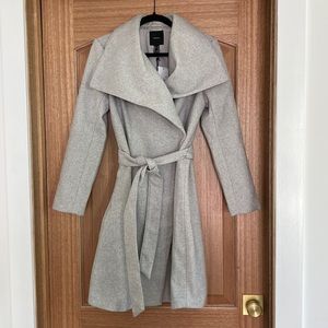 NWT Heather Grey Belted Duster Coat